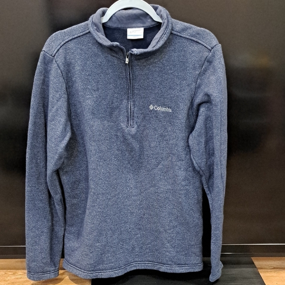 Columbia Other - Columbia Navy Quarter-Zip Fleece Jacket